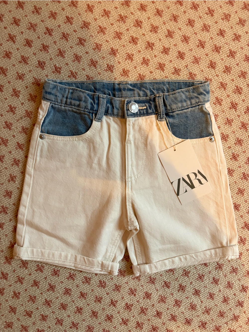 ZARA Girls - White Denim Shorts